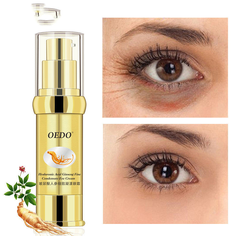 Crema de Contorno de Ojos: para Arrugas/ Ojeras oscuras de Ácido Hialuronico, Ginseng y Extracto de Aguacate - Tokio Beauty Skin