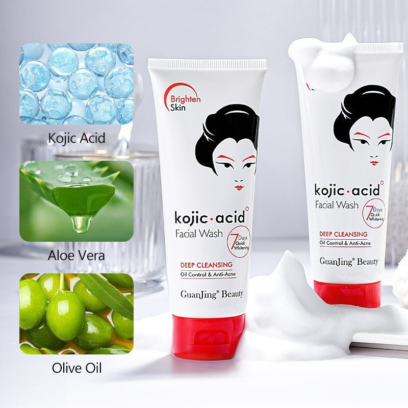 Limpiador Facial con Ácido Kojico: limpia profundamente/controla el exceso de grasa/trata el acné - Tokio Beauty Skin
