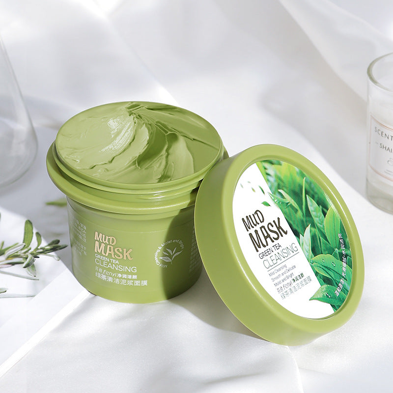 Mascarilla de Te Verde de barro refrescante, hidratante y que refina los poros. - Tokio Beauty Skin