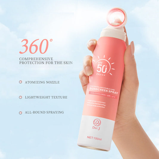 Protector Solar en Spray Japonés SPF 50 - Hidratante y Pre-base de Maquillaje